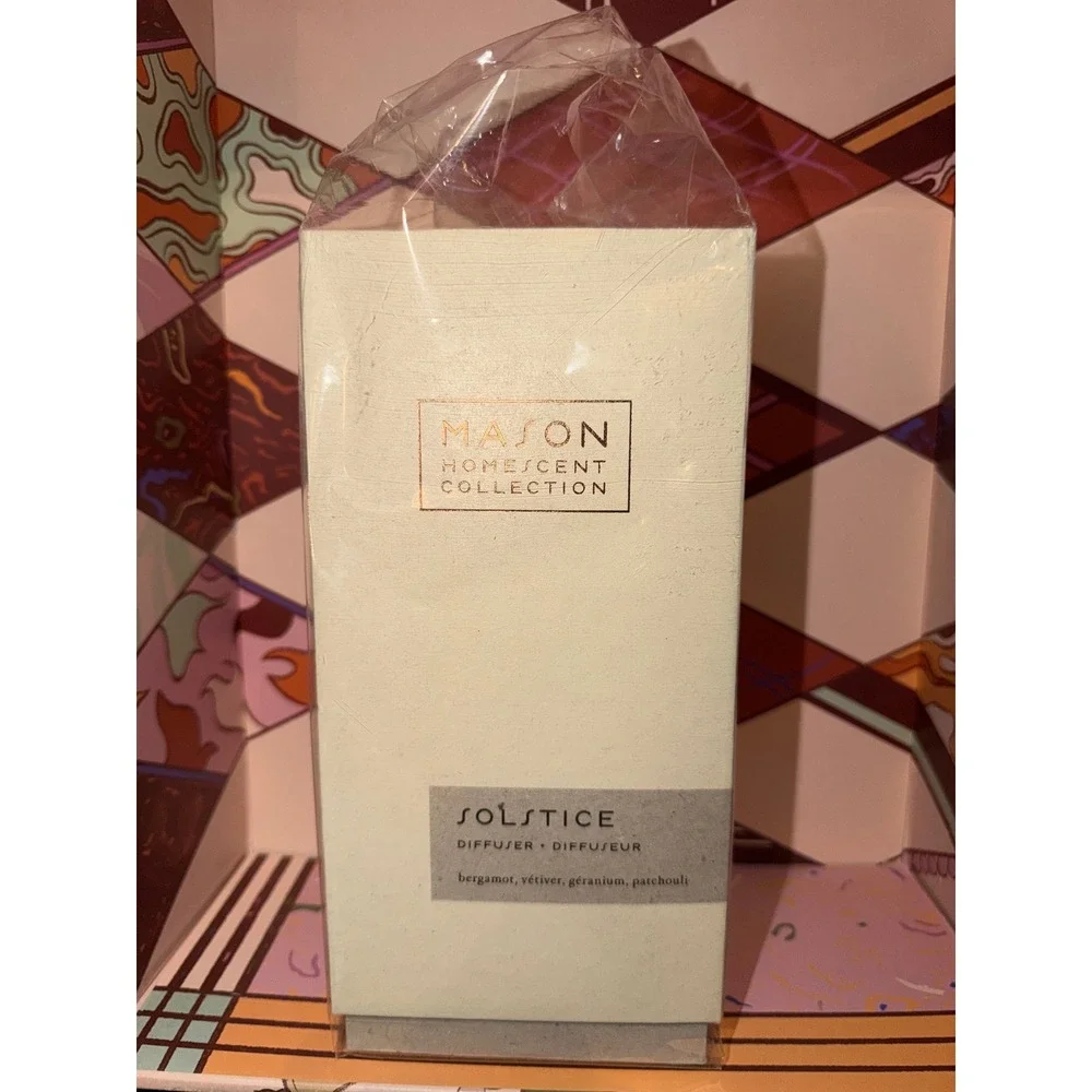 Mason Homescent Collection Reed Diffuser Solstice Bergamot Vetiver Geranium